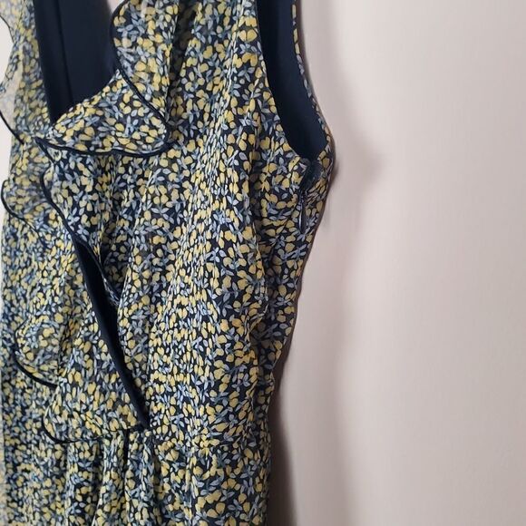 Johnny Martin Yellow Rose Print Dress Size 7 - Picture 4 of 8
